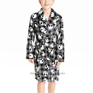 Nightmare Before Christmas Robe Jack Skellington Pajama Bathrobe Boy Girl Disney - Picture 1 of 4