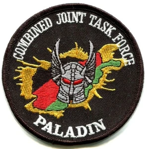 KANDAHAR AFGHANISTAN JSOC COMBINED JOINT TASK FORCE JTF velkrö INSIGNIA: PALADIN - Imagen 1 de 12