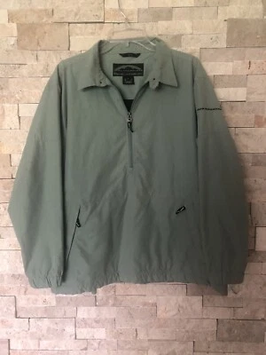 Women's Sun Mountain Sage Green Pullover Golf Jacket Size L EUC Foto 1 de 4