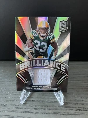 Aaron Jones 2021 Spectra #B-AJ Brilliance Jersey Mem /99 Packers - Image 1 of 2