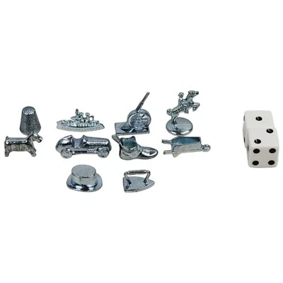 Fichas y dados de repuesto Monopoly - Parker Brothers Foto 1 de 4