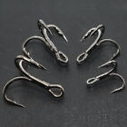 50pcs Thicker 6X 2/4/6/8# Fishing Hook Barbed Lure Jig Hooks High Carbon Steel