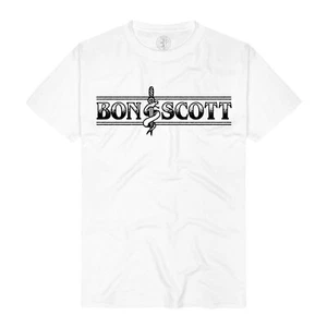 AC/DC - Bon Scott Snake Logo Weiß T-Shirt - Bild 1 von 1