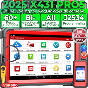 2025 Launch X431 Pro5 PAD V+ X-PROG3 Car Diagnostic Scanner TPMS Key Programming - Picture 1 of 20