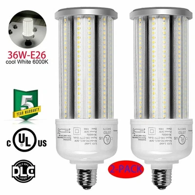 2-PACK LED Corn Light 36W E26 Medium Base For Office Living Room Basement Bulb - Image 1 of 4