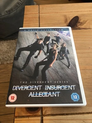 DIVERGENT TRILOGY 3 MOVIE COLLECTION DVD BOX SET INSURGENT ALLEGIANT VG COND - Image 1 of 2