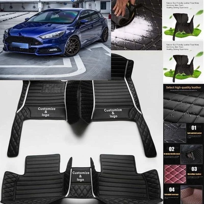 Fit for Ford Focus Car Floor Mats Luxury Custom Waterproof Carpets Cargo Liners - Image 1 of 4