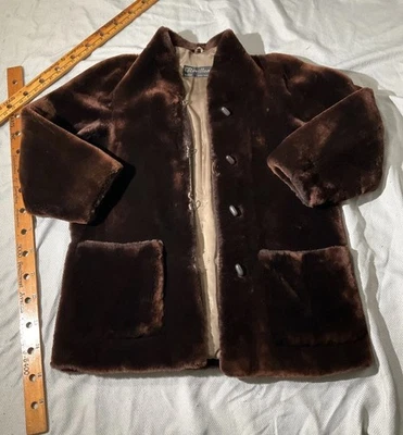 Abrigo de piel vintage Revillon Saks Fifth Avenue para mujer OS marrón Mobwife peso pesado Foto 1 de 4