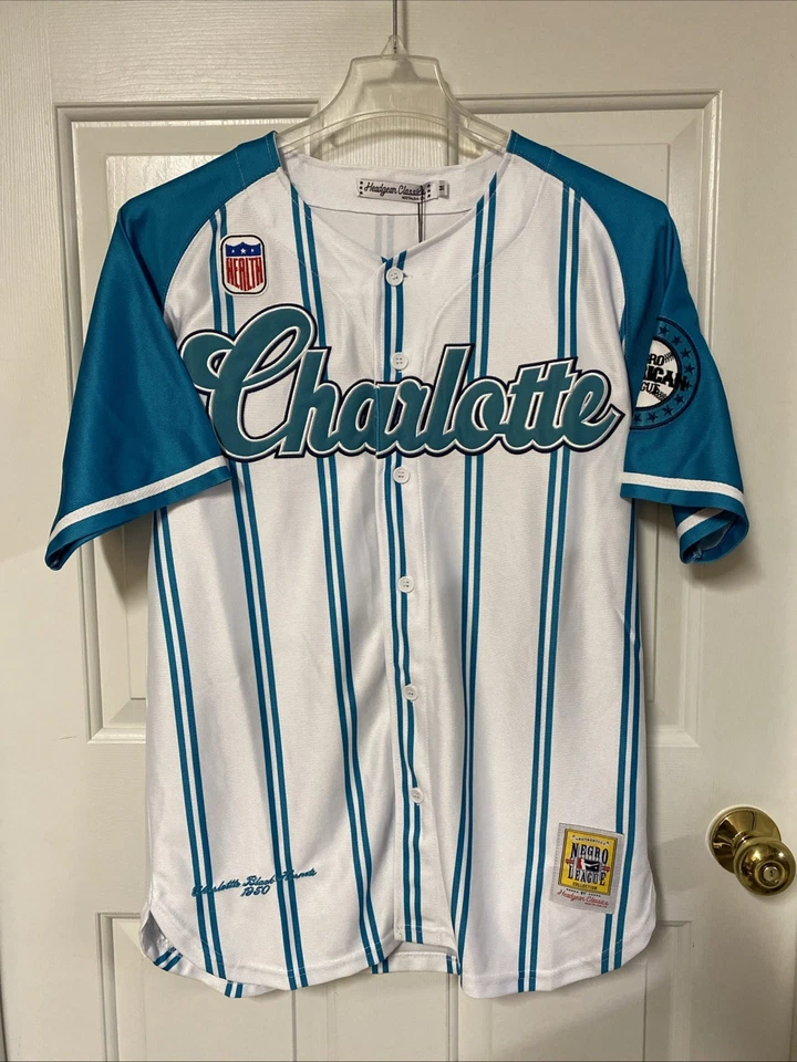 Camiseta Charlotte Black Hornets 1950 Liga Negra Tocado Clásicos Hombre’s M $125 Foto 1 de 4