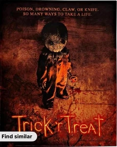 TRICK 'R TREAT SAM HALLOWEEN SOFT & LIGHTWEIGHT THROW BLANKET 60X80 - Picture 1 of 4