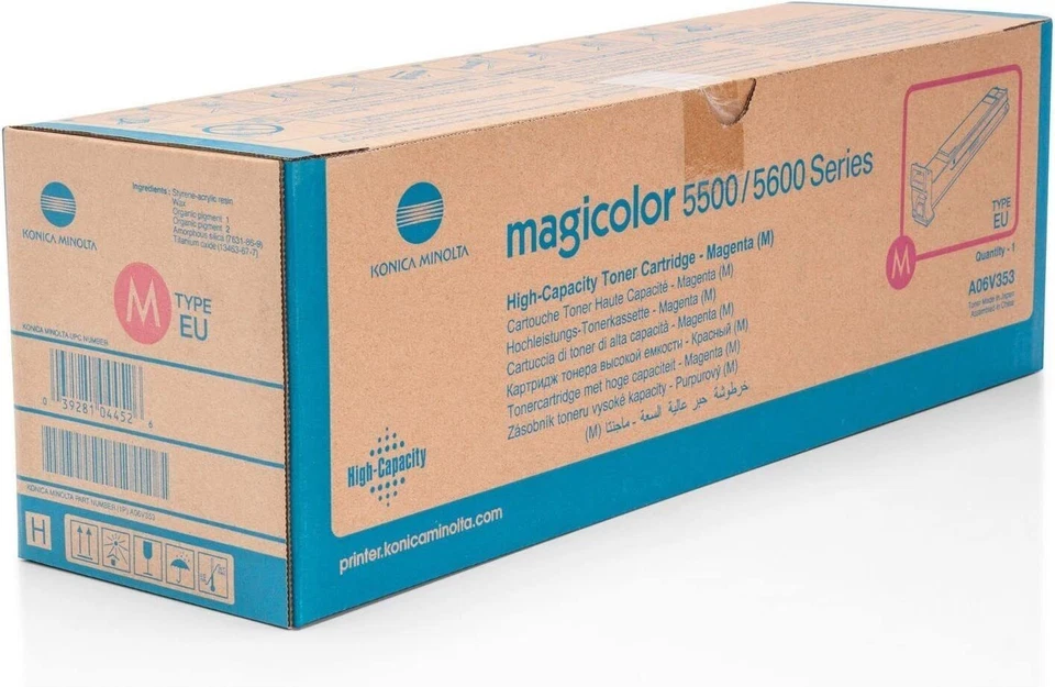 Tóner Konica Minolta A06V353 Original Nuevo Magenta 12 000 Páginas Magicolor 5500 Foto 1 de 1
