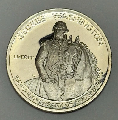 1732-1982 GEORGE WASHINGTON Commemorative Half Dollar ~ 90% PROOF SILVER - Image 1 of 4