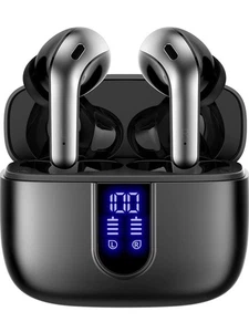 TAGRY Écouteurs Bluetooth Véritables Écouteurs Sans Fil Lecture 60H - Photo 1 sur 6