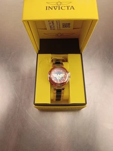 Invicta DC Comics Wonder Woman Ladies 40mm Limited Blue / Gold MOP Watch 34954 - Picture 1 of 8