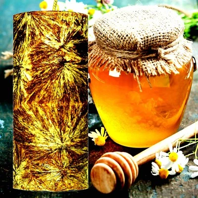 Manuka Honey Hand-Poured Pillar Candle Eco-Friendly Clean Burning Vegan - Image 1 of 4
