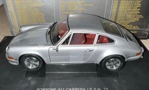1973 Porsche 911 S Coupe 2.4L 1:18 Silver Diecast Car Model Car Collector Car - Picture 1 of 18