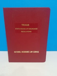 TEXAS State Board of Insurance Regulations 1991-1992 National Insurance Law Ser - Picture 1 of 7