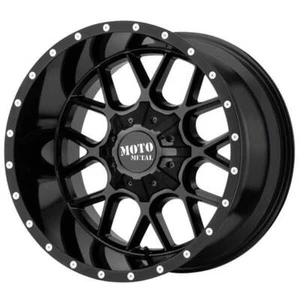 20x12" Moto Metal Wheels MO986 Siege Gloss Black Off-Road Rims (4 pcs) - Picture 1 of 10
