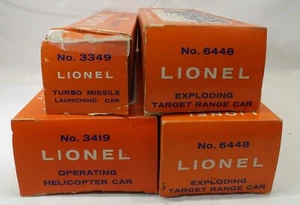 Lionel O/O27 cars from 1960's: 3349, (2) 6448, 3419 all with boxes and papers - Picture 1 of 24
