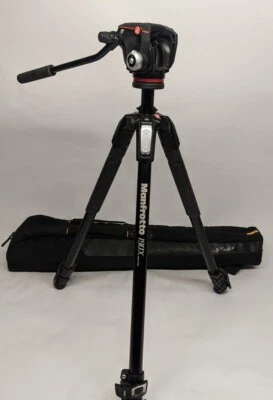 Manfrotto 190x tripod with Vanguard Alta Action 80 case - Image 1 of 4