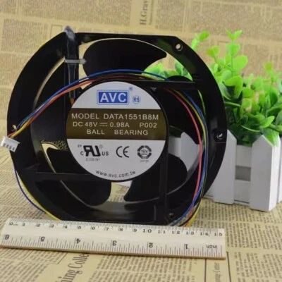 AVC DATA1551B8M 48V 0.98A 17251 17cm 4pin Metal Cooling Fan - Image 1 of 4