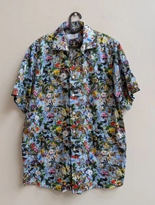 Eton Contemporary Floral Hawaiian Short Sleeve Shirt 42/16.5 - Picture 1 of 6