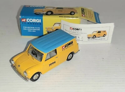MORRIS MINI VAN 10th ANNIVERSARY 1984-1994 REF.96955 CORGI CLASSICS - Immagine 1 di 2