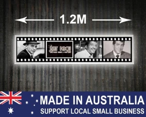 Illuminated 50's Actors Sign Lightbox Mancave Theatre-room Bar Australian made - Picture 1 of 3
