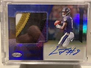 Lamar Jackson 2018 Panini Certified Freshman Fabric RPA #22/35 Auto RC Ravens - Picture 1 of 11