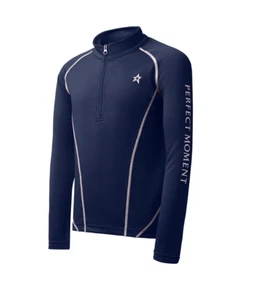 'Perfect Moment Kids Thermal Long Sleeve Half Zip Navy Age 10 MSRP $150 -65% OFF - Picture 1 of 2