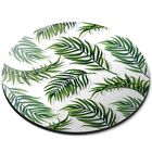 Round Mouse Mat Tropical Green Fern Leaf Pattern Nature #53501