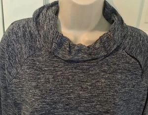 NIKE DRI FIT DUNKELBLAU HEATHER ELEMENT PULLOVER LANGARM KAPUZENTOP DAMEN LG - Bild 1 von 6