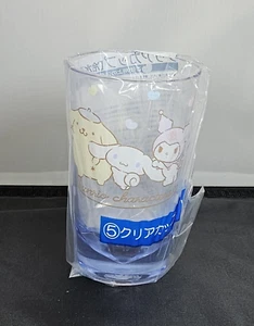 Sanrio Kuji prize #5 Plastic Cup Blue Kuromi Cinnamoroll Pompompurin - Picture 1 of 7