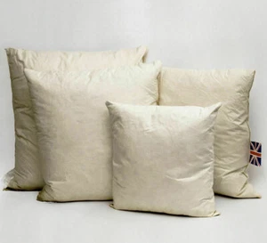 10 x Duck Feather & Down Cushion Pads Inner Fillers 12",14",16",18",20",22",24" - Picture 1 of 1