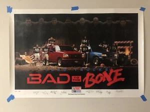 Cleveland Browns “Bad To The Bone” Vintage 1993 Poster 36”x24” - Picture 1 of 6