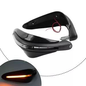 Universal 7/8" Motorcycle Handguard Black W/ LED Light For Dirt Bike ATV - Picture 1 of 11