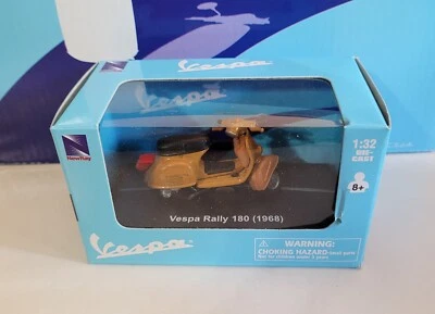 NIB New-Ray 1968 Vespa Rally 180 Bronze Scooter 1:32 diecast model toy - Image 1 of 2
