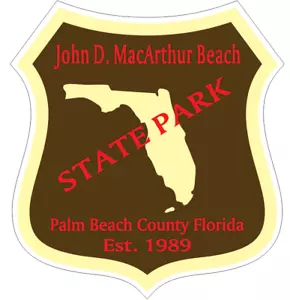 Pegatina John D. MacArthur Beach Florida State Park R6744 ELIGES TALLA - Imagen 1 de 1