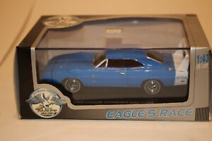 Universal Hobbies Eagle's Race 1969 Dodge Charger Daytona Blue & White 1:43Scale