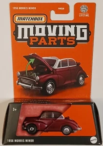 Matchbox Moving Parts Mattel 1956 Morris Minor Burgundy Red (2024) Brandneu - Bild 1 von 3