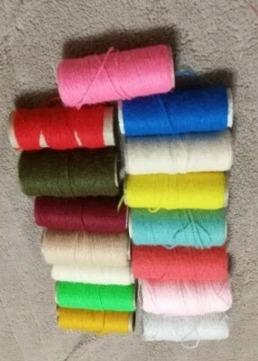  Vintage "Pretty Punch" Embroidery Yarn, Lot of 15 used rolls -  Lot 15 - Image 1 of 4