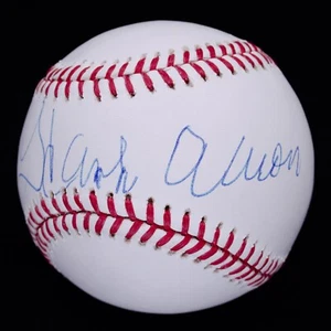 Hank Aaron Signed Autographed OML Baseball Steiner COA - Picture 1 of 6