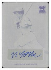2020 Leaf Trinity Black Printing Plate Nick Yorke #A-NY1 XRC Auto #1/1 Red Sox