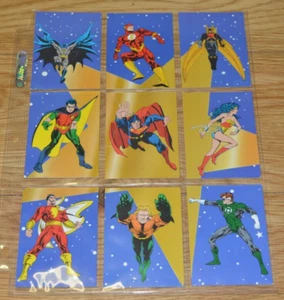 1994 SKYBOX DC STARS PUZZLE COMPLETE SET P1-P9 TRADING CARDS - Picture 1 of 3