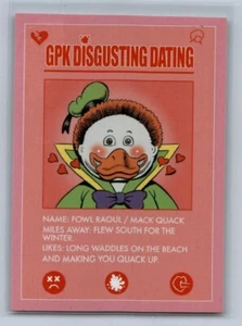 Perfil de citas 2022 Topps GPK Día de San Valentín #3 aves Raoul Mack Quack - Imagen 1 de 2
