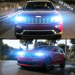 Faro LED azul hielo para Jeep Grand Cherokee 2005-2010 Hi/Lo 8000K - Imagen 1 de 13