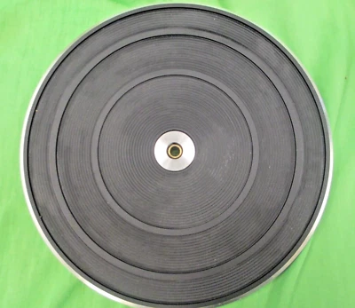 DUAL CS 1245 TURNTABLE PLATTER WITH MAT & CENTER TRIM  USED BUT IN GREAT SHAPE - Image 1 of 3