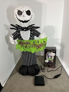 Gemmy Disney Tabletop Nightmare Before Christmas Airblown Jack Skellington W/box - Picture 1 of 13