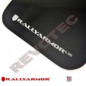 Algas de barro Rally Armor para sedán Mitsubishi Lancer 07-17 con logotipo plateado - Imagen 1 de 3