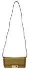 Michael Kors Shoulder Crossbody Bag Tan Brown Small Gia Woven Raffia & Leather